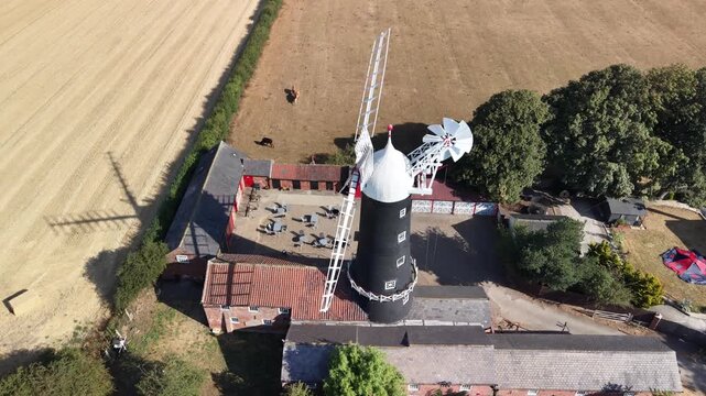 Skidby Windmill, Grade II listed windmill. Skidby, near Beverley,  East Riding of Yorkshire, England. built in 1821