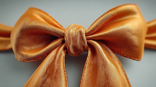 elegant golden ribbon bow for gift wrapping and celebrations