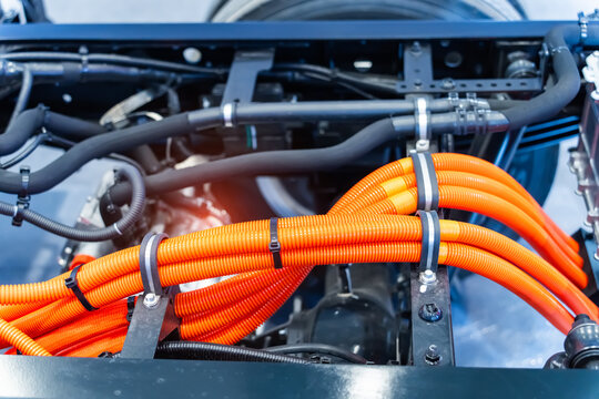 Electrical truck car engine control unit of the car