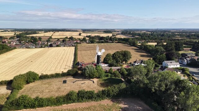 Old windmill.  East Riding of Yorkshire, England. built in 1821