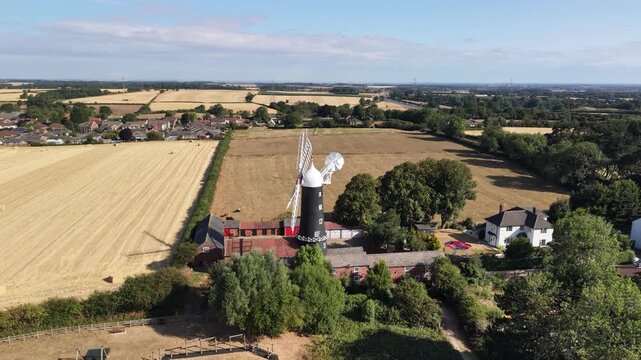 Skidby Windmill, Grade II listed windmill. Skidby, near Beverley,  East Riding of Yorkshire, England. built in 1821