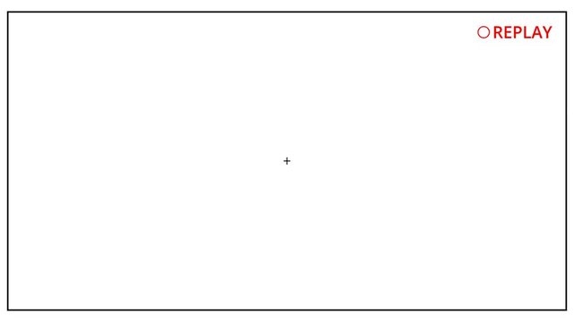 Replay text button animation for camcorder recordings, and video camera animated rewind or repeat icon, VHS Replay Overlay, with a transparent background.