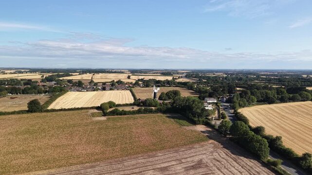 Skidby Windmill, Grade II listed windmill. Skidby, near Beverley,  East Riding of Yorkshire, England. built in 1821