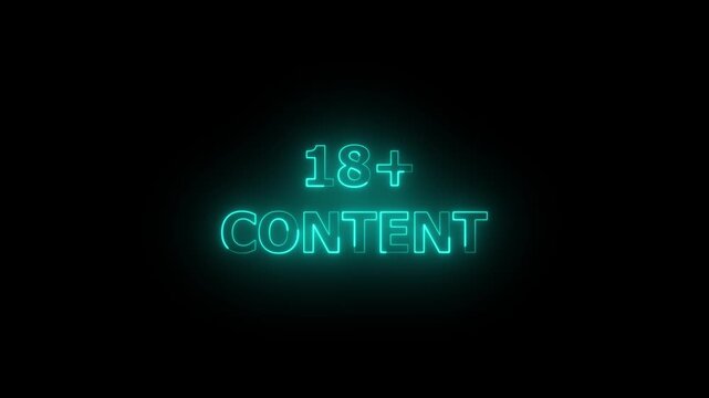 18+ Adult Only Headline Animation.Adults only sign commercial explicit content. Sensitive content sign opening video. Censor Icon warning adult ,Adults Only Sign Animation.4K animation graphics video
