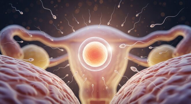 Biological reproduction challenge: female gonad, male gamete, oocyte meet, sperm fertilize, cellular fusion, blastocyst grow, overcome infertility, human conception achieve.