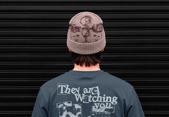 Beanie And Tshirt Mockup For Apparel And Branding Design