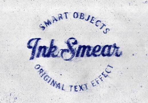 Messy Inked Text Effect For Poster And Branding Design