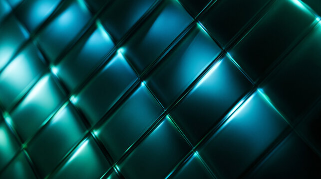 Abstract Futuristic Blue Metallic Grid Background Texture