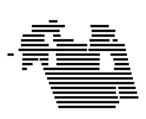 Symbol Map of Jupiter (Florida, United States) showing the village or settlement with a pattern of just a few black horizontal lines © TipTopMap