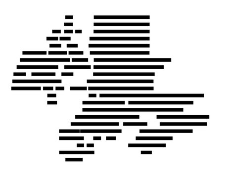 Symbol Map of Sanford (Florida, United States) showing the village or settlement with a pattern of just a few black horizontal lines