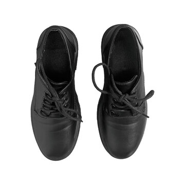 black leather dress shoes