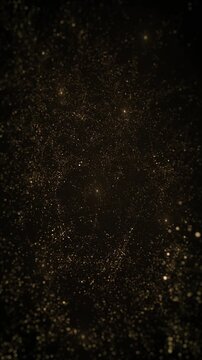 Golden Sparkling Luxury Background Vertical Animation
Vertical gold glittering background with shining particles in a luxury animation with depth of field blur