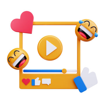 3D Video Frame Social Post