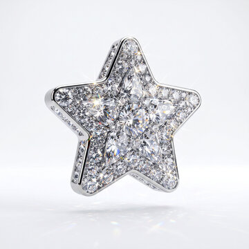 Diamond star 3D icon