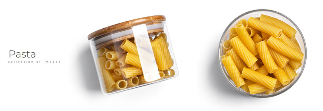 Pasta isolated on white background.