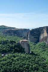 Fototapeta premium Ancient Monastery on the Cliffs of Meteora, Greece