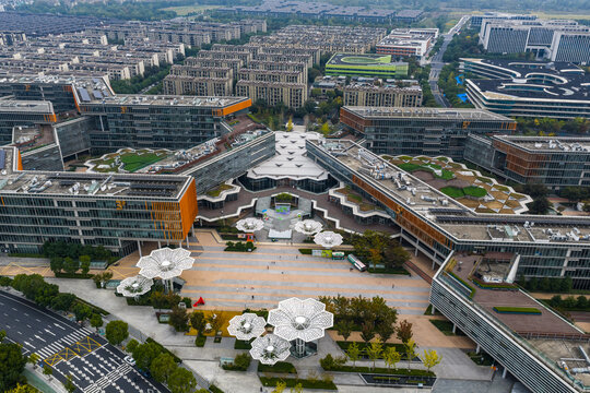 Alibaba Park Hangzhou - Aerial View of Modern Tech Campus