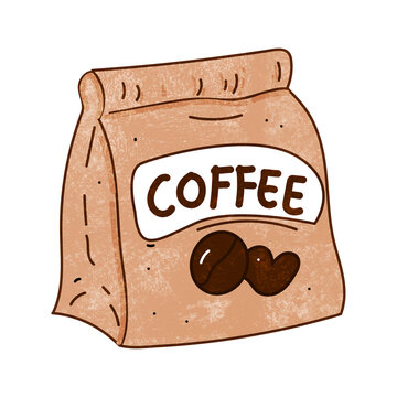 Packaging Coffee Bean Illustration