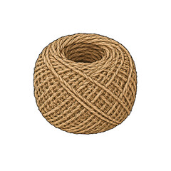 Obraz premium Natural jute twine string ball