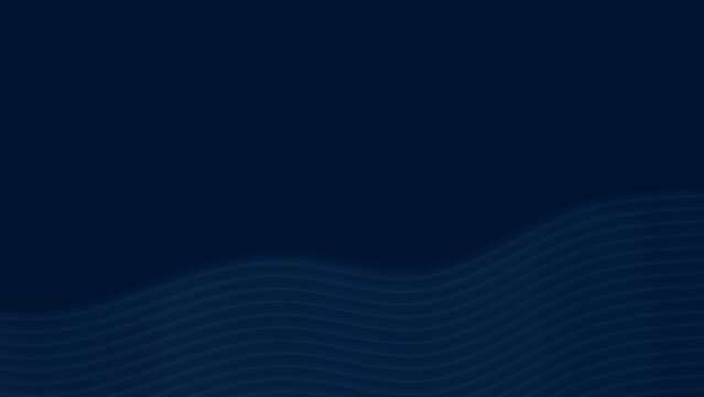 Dark Blue Abstract Background With Subtle Flowing Wave Lines and Minimal Gradient Composition