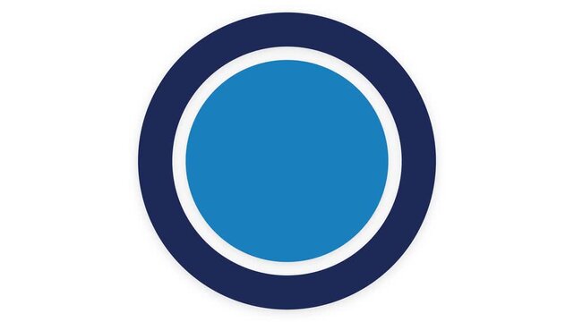 Minimalist core circle icon depicting central power process representing artificial intelligence core system and energy concept