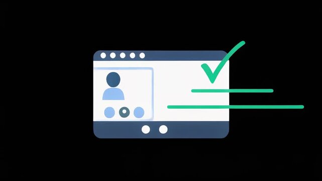 animated isometric office workspace transition sequence