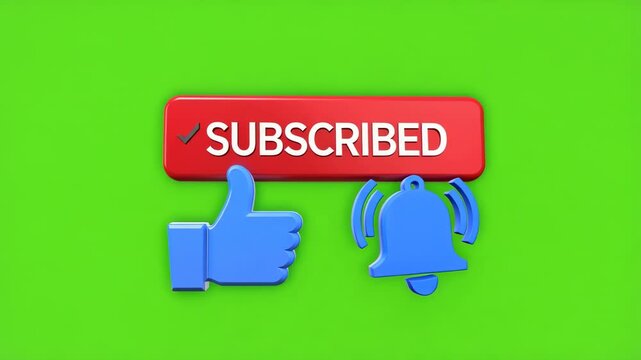 animated subscribe button transition sequence