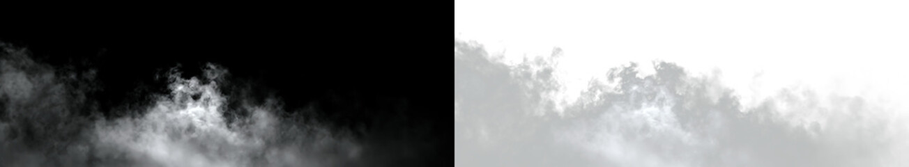Fototapeta premium Clouds form and disperse in a blue sky with a hint of sunlight during midday hours in an open space
