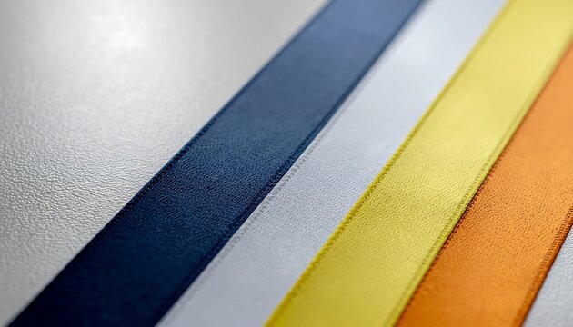Colorful Paper Strips on a Table.