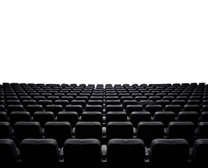 Naklejka premium PNG Empty cinema screen interior view
