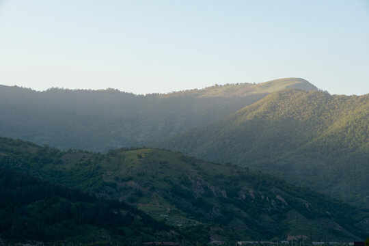 Picturesque view of the green mountains of Tavush region, Dilijan, Armenia