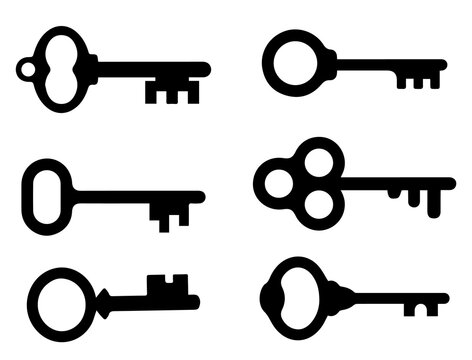 key icon set. key lock icon , access account login password icons - house key icon security symbol. vector interface app icons illustration