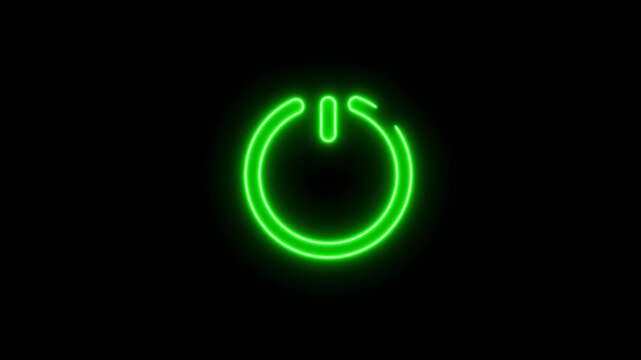 Power Switch on or off icon background animation.power on off icon