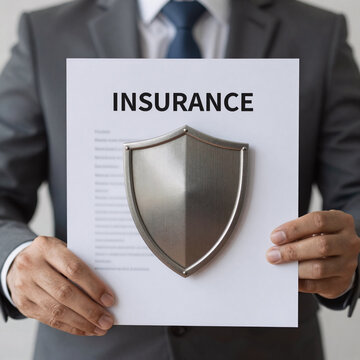 Realistic Insurance Secure. Conceptual Illustration Of Insurance Or Assurance
