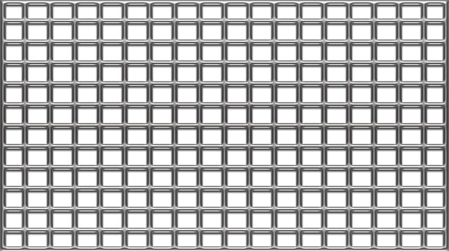 Reja met&aacute;lica gris con cuadr&iacute;cula rectangular uniforme