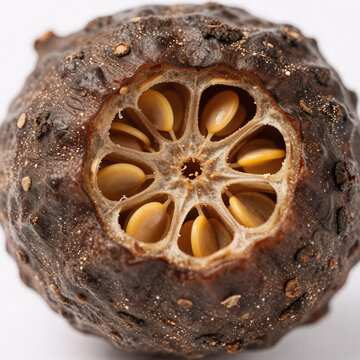 Character Concept Pepper Isolation. Illustration Of Cubeb Pepper Plant (Piper Cubeba)