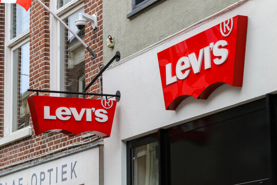 Levi's Store Signs on Retail Building Facade