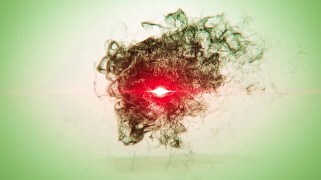 Abstract animation of glowing particles flowing along a dynamic trail path, forming light streaks against a dark background, ideal for technology, gaming, and creative branding projects. Seamless moti