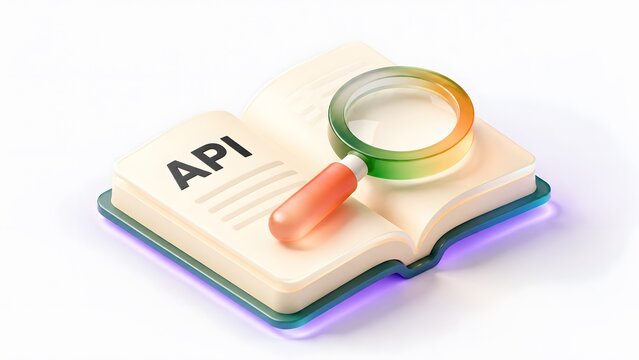 3D conceptual illustration of an open book with magical glowing elements captured from a unique angle