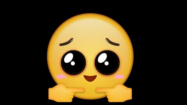 Adorable puppy eyes emoji animation expressing innocence, kindness, and pleading emotion. Great for reaction videos, messaging apps, livestreams, memes, and social media content.