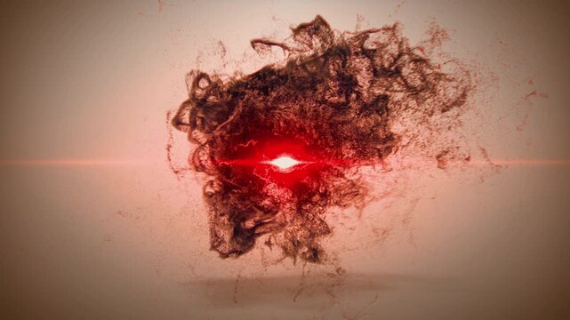 Abstract animation of glowing particles flowing along a dynamic trail path, forming light streaks against a dark background, ideal for technology, gaming, and creative branding projects. Seamless moti