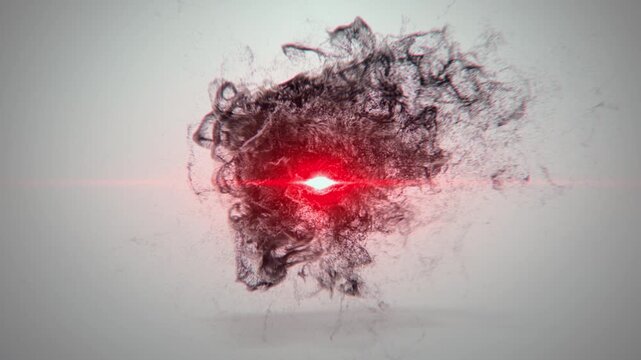 Abstract animation of glowing particles flowing along a dynamic trail path, forming light streaks against a dark background, ideal for technology, gaming, and creative branding projects. Seamless moti
