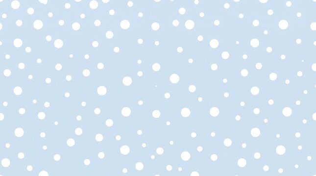 Blue polka dot snow pattern