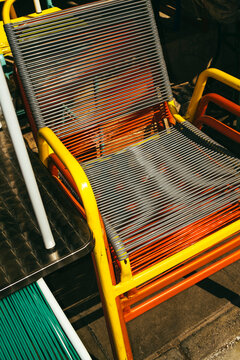 Stacked Colorful Chairs