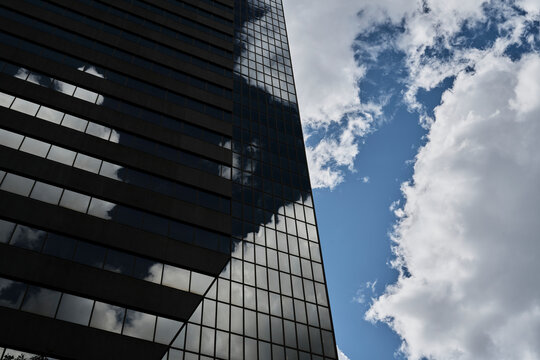 Dark Glass Cloud Reflections