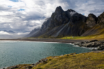 Dramatic Peaks of Eystrahorn Mountain by the Icelandic Sea © MarekLuthardt