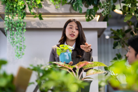Marketers are proposing a new method of selling tree concepts for attending marketing conferences. Professional business teamwork diverse company people in meeting