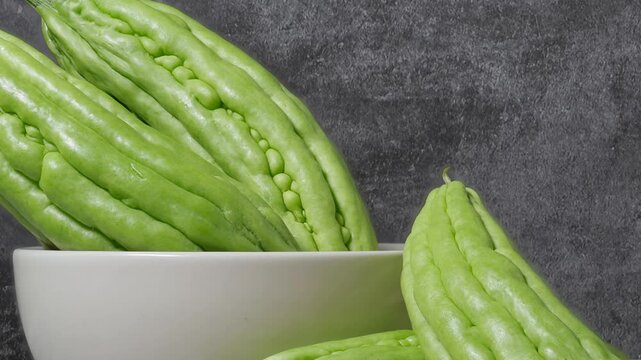 bitter melon green vegetable healthy food foodstuff