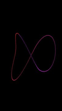 Quantum Chaos Attractor Vertical Loop Science Reels Background 60fps