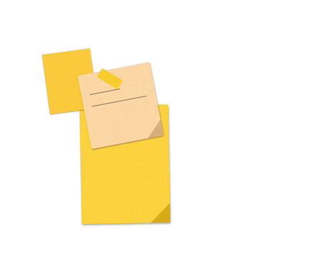 Open folder with a note sticking out document inside isolated on transparent background